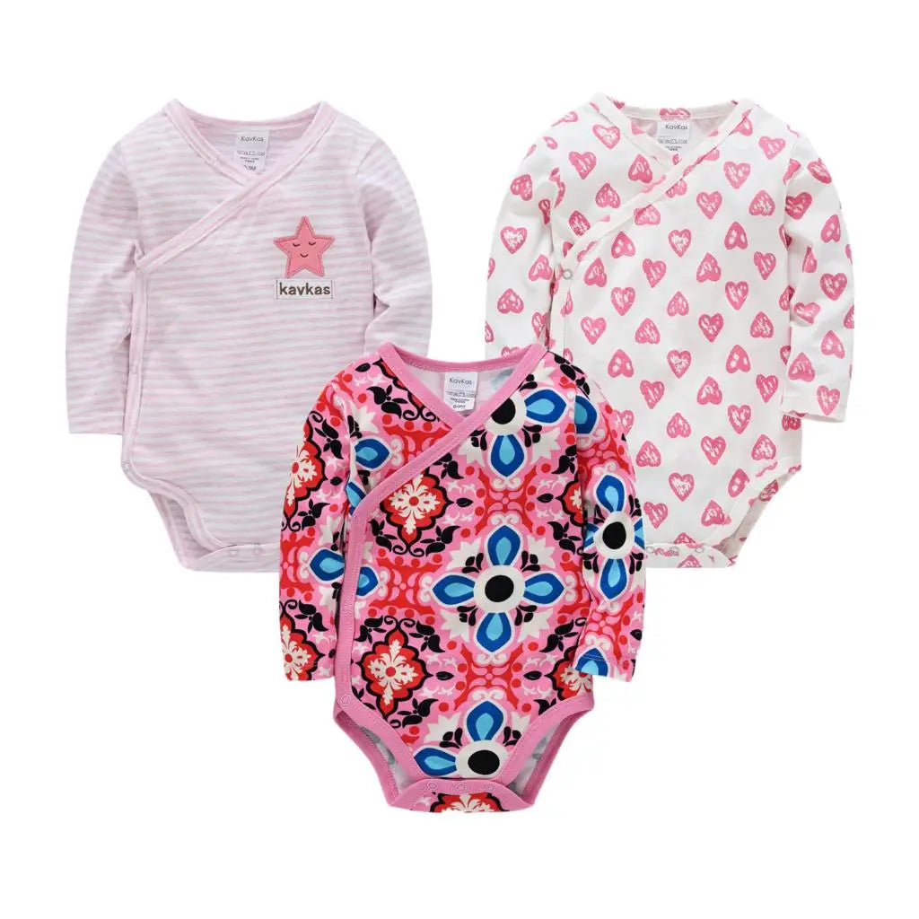 Pijamas De Bebe Sleepsuit Baby Girl Pajamas 2 3 4PCS Newborn Boy Clothes Baby Girl Romper Infant Baby Jumpsuit Underwear Cotton