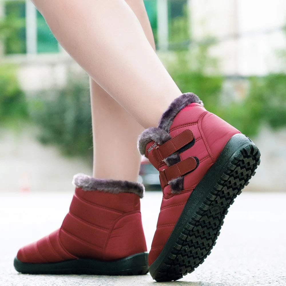 Winter Women Boots Waterproof Snow Boots For Winter Shoes Women Casual Lightweight Ankle Boots Warm Fur Winter Boots Botas Mujer