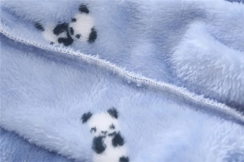 Baby Pajamas For Boys Girls Thick Warm Pajama Autumn Children Flannel Onesies Jumpsuits Winter Kids Cartoon Blanket Sleepwear