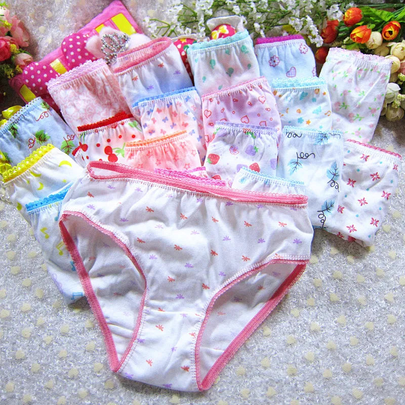 Character mix Infantil Girls Panties 12pc/bag Baby 100%Cotton Children Underwear Kids Girl Briefs 0-12year pants students
