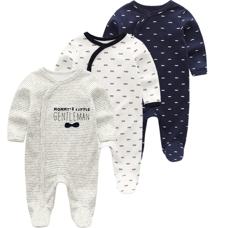 Newborn Baby winter clothes 2/3pcs baby boys girls rompers long Sleeve clothing roupas infantis menino Overalls Costumes