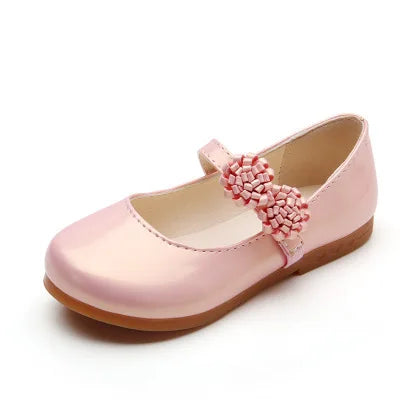 JGSHOWKITO, zapatos de otoño para niñas, zapatos planos de princesa para niños, zapatos casuales de cuero PU para niños con flores, zapatos de fiesta para niñas