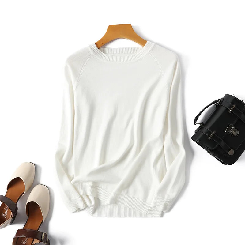 2025 New Long Sleeve Striped Pullover Women Sweater Knitted Sweaters O-Neck Tops Korean Pull Jumper Female Tailor-made T-Shirts