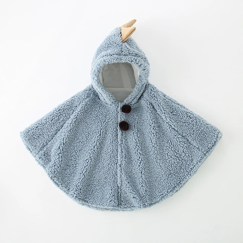 Ropa de abrigo cálida para bebés, otoño e invierno, capa de Cachemira de cordero para recién nacidos, ropa para niños pequeños, manto polar de 0 a 3 años