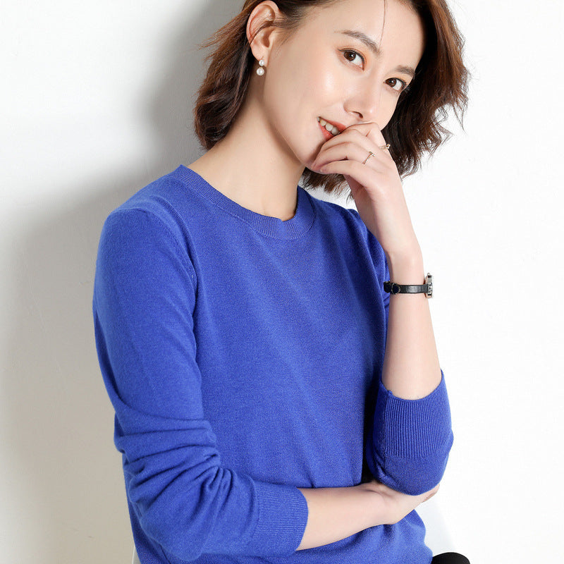 Women Sweater O-neck Autumn Winter Basic Pullover Warm Casual Pulls Jumpers Korean Fashion Spring Knitwear Bottoming Shirt 2025
