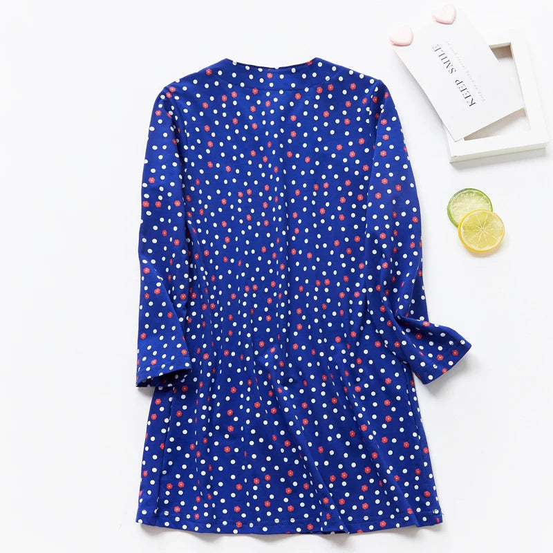 Dot Long Sleeve Dress For Girls Clothing Baby Girl Clothing Teenager School Daily Wear Kids Casual Clothes Vestido Infantil 8T