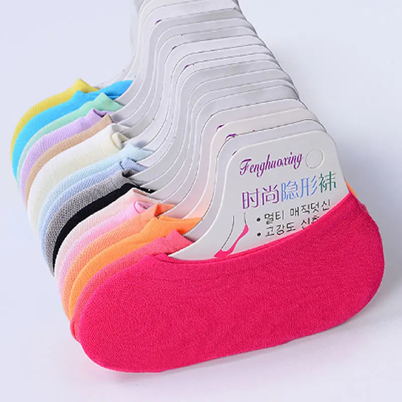 Calcetines mágicos de color caramelo para mujer, calcetines tobilleros cortos ocultos de terciopelo, calcetines transpirables para niños y niñas al por mayor