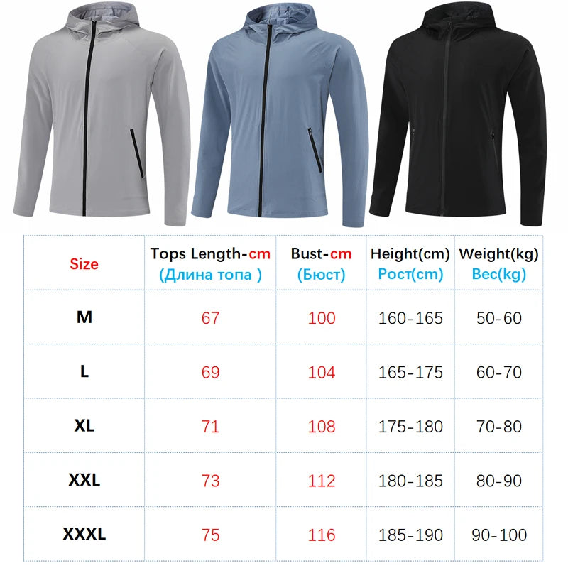 Men Jackets Sport Casual Zipper Hoody 2021 New Running Outdoor Jogger Coats Pockets Solid Color Gym Sweatshirts Training Hoodies