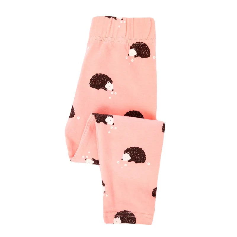 Jumping meters, recién llegado, mallas con estampado de animales para niñas, pantalones para bebé, ropa de otoño, pantalones lápiz de erizo para niños