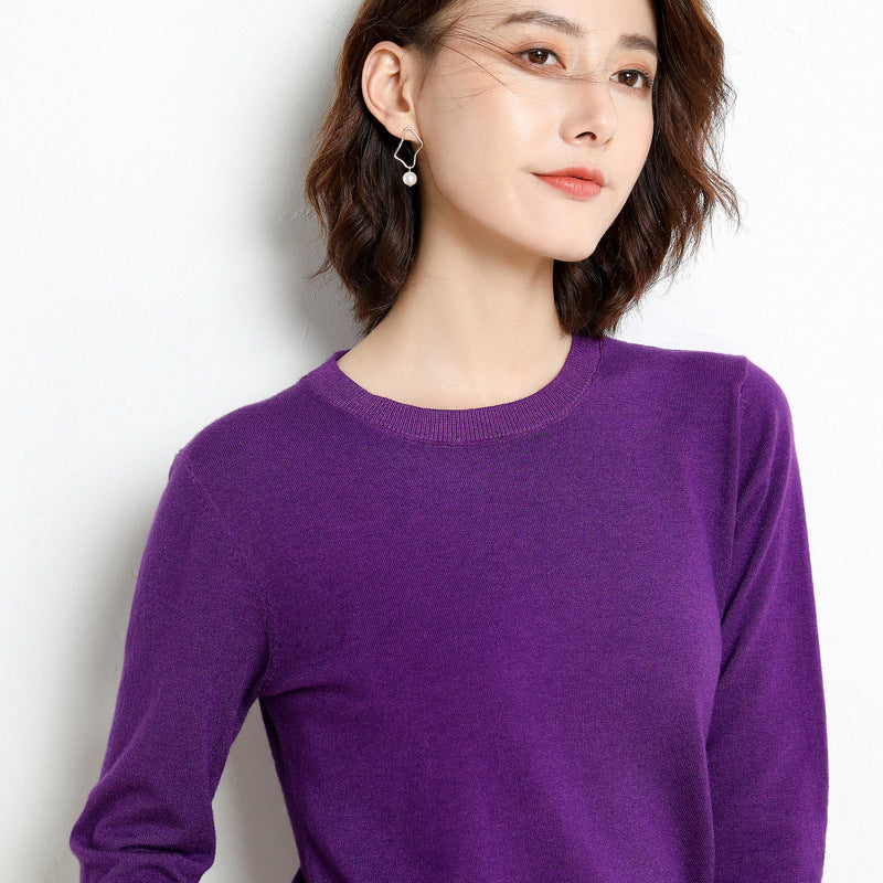 Women Sweater O-neck Autumn Winter Basic Pullover Warm Casual Pulls Jumpers Korean Fashion Spring Knitwear Bottoming Shirt 2025