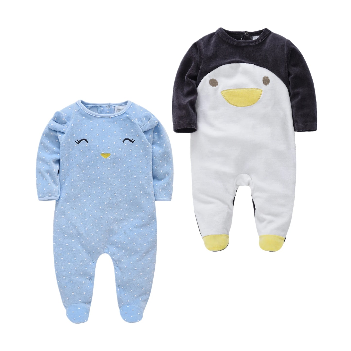 Baby Pijamas Unisex Pyjama Set Newborn Baby Girl Sleepsuit Cartoon Warm Winter Infant Pajamas Toddler Pijamas De Bebe