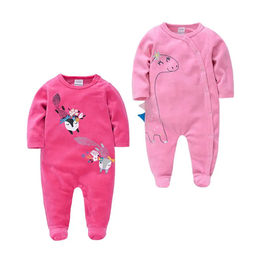 Pijamas De Bebe Nina recién nacido niña pijama De dibujos animados ropa De dormir Navidad cálido invierno Pijamas infantiles Pijamas De bebé