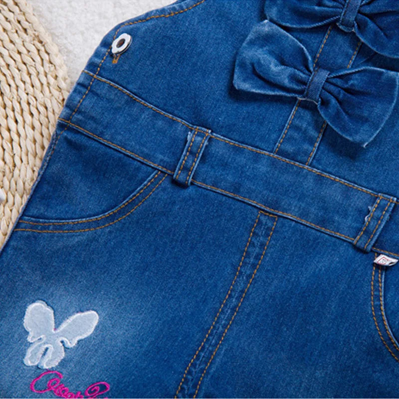 DIIMUU 1 2 3 4 Years Toddler Boy Denim Trousers Baby Long Overalls Dungarees Kids Boy Jeans Jumpsuit Boys Pants Bottoms Clothing