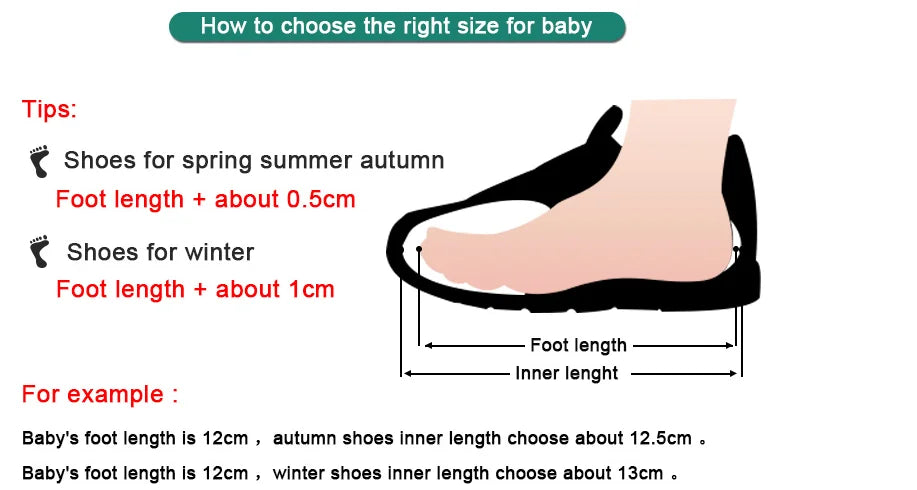 0-1 Year Old Baby Winter Thick and Warm Snow Boots With Added Fleece Soft Soled Warm High Boots