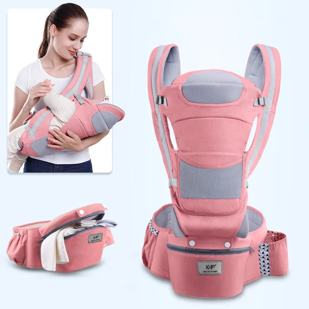 Baby Carrier Waist Stool With Storage Bag Kangaroo Shoulder Swaddle Sling Infant Kid Wrap Ergonomic Backpack Hipseat