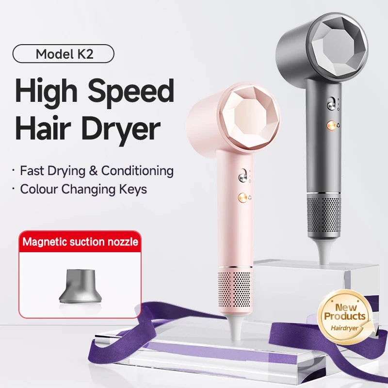 2025 Professional BLDC High Speed Hair Dryer Fast Hairdryer Secadora De Cabello Hot Brush Styler 110000rpm Hair Dryer