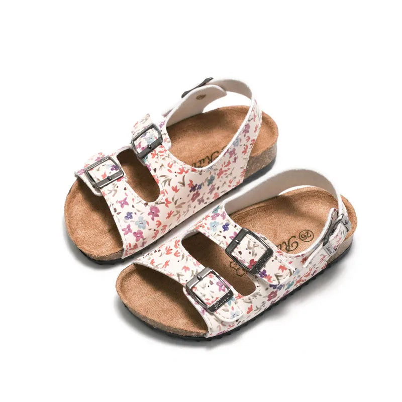 Kid's New Style Cork Sole Anti-slip Casual Kid's Shoes Size Children's Slippers Girls Boys Sandals Summer New 2021