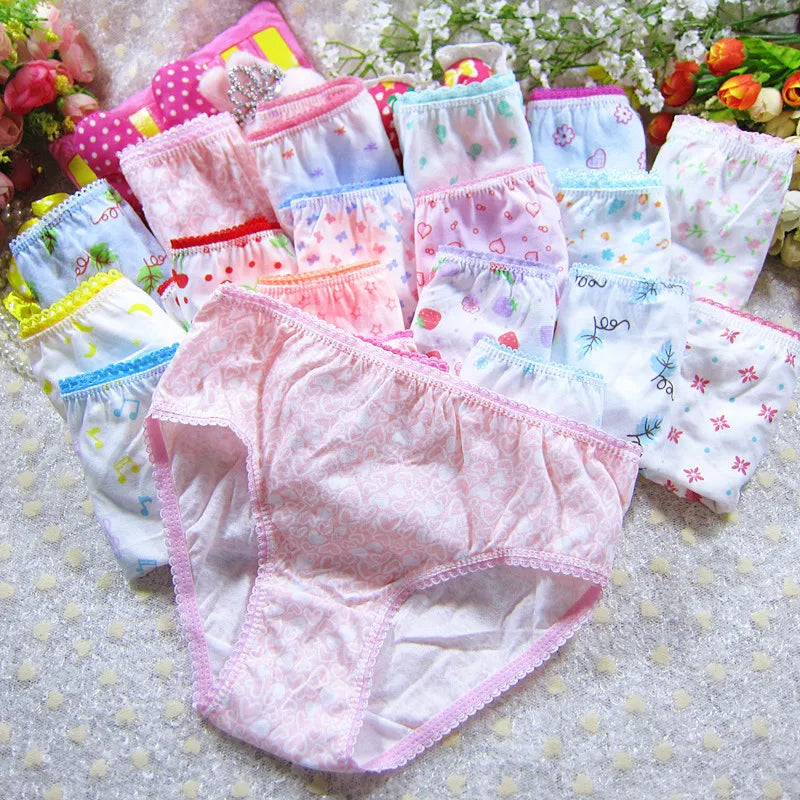 Character mix Infantil Girls Panties 12pc/bag Baby 100%Cotton Children Underwear Kids Girl Briefs 0-12year pants students