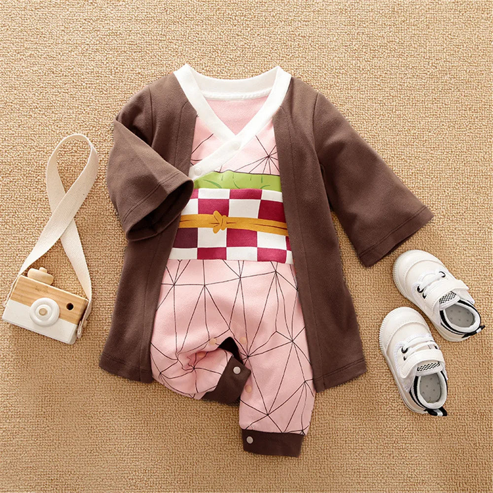 NASHAKAITE  Anime Baby Romper Newborn baby boy Clothes Cartoons Costumes Jumpsuit Baby Clothes infant Baby Overalls For Kids