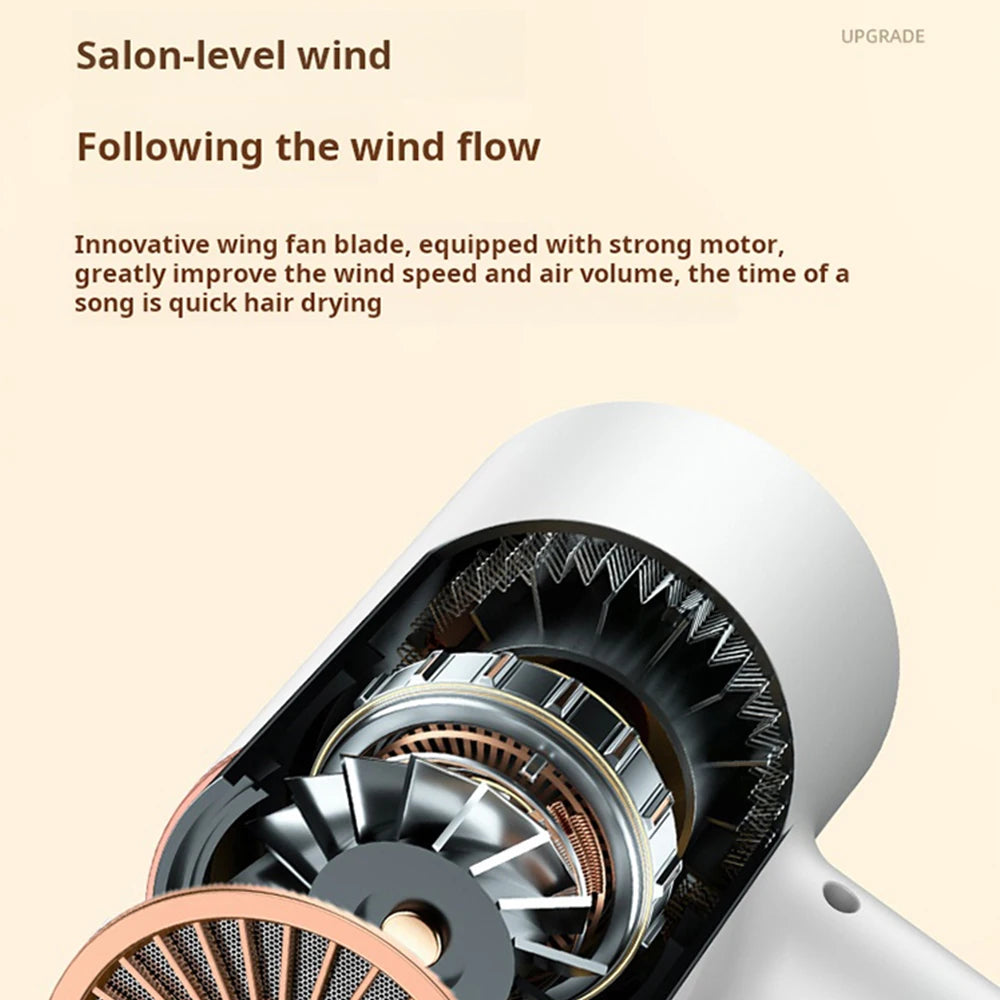 Professional Ionic Hair Dryer & Straightener Set with 2000W Power 3 Speed Settings Concentrator Nozzle for Home Use