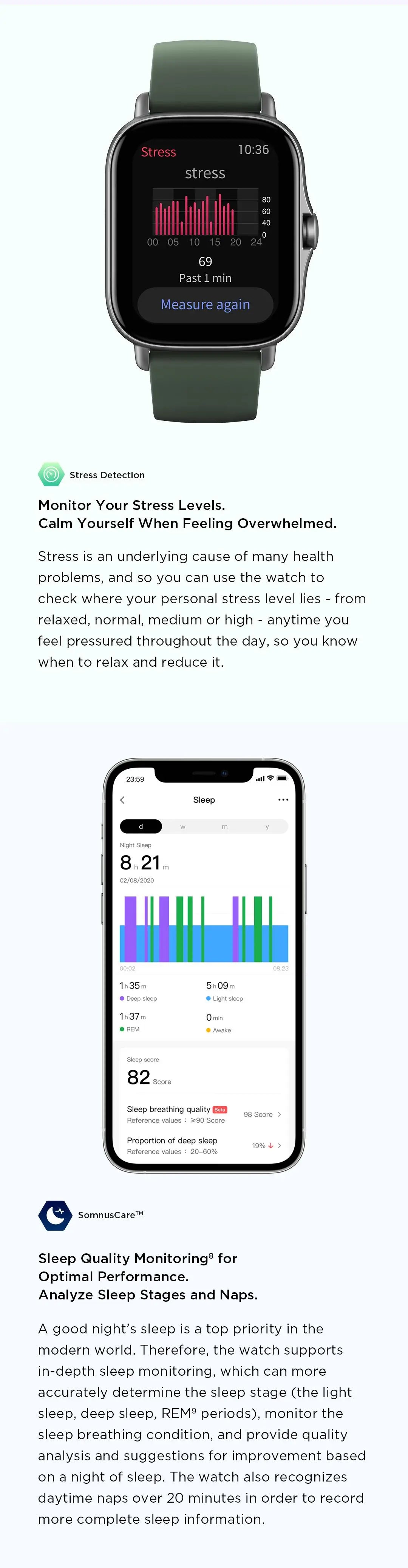 Refurbished Amazfit GTS 2e Alexa Built-in Smartwatch 5 ATM Long Battery Life 24H 90 Sports Modes Smart Watch for Android iOS