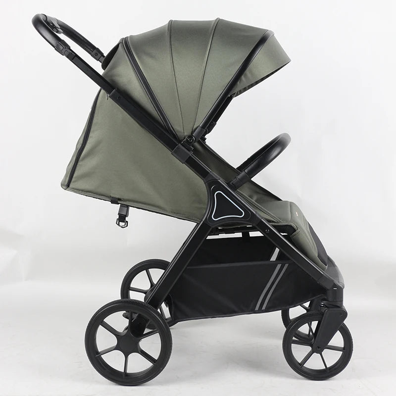 3-in-1 Foldable Travel Baby Push Stroller for 3 Years+ Kids By with One-Foot Brake & Five-Point Seat Belt
