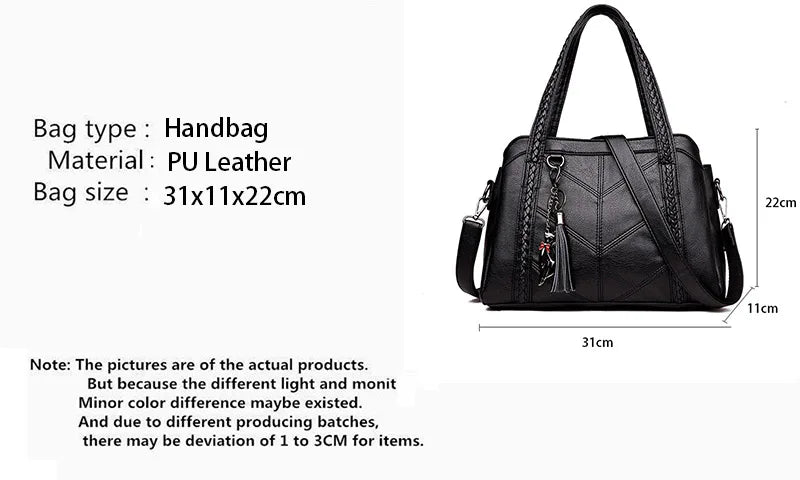 Women Luxury Handbags For Women PU Leather Bag High Quality Female Shoulder Bags Famous Designer Crossbody Bag Sac A Main