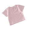 Wholesale 2025 Summer 0-3 Years Old Kids Striped T-shirt Denim Suspender Pants Baby Girls Set LongSleeve Baby Romper