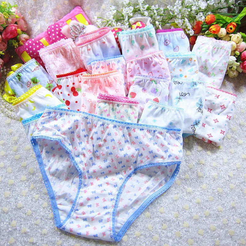 Character mix Infantil Girls Panties 12pc/bag Baby 100%Cotton Children Underwear Kids Girl Briefs 0-12year pants students