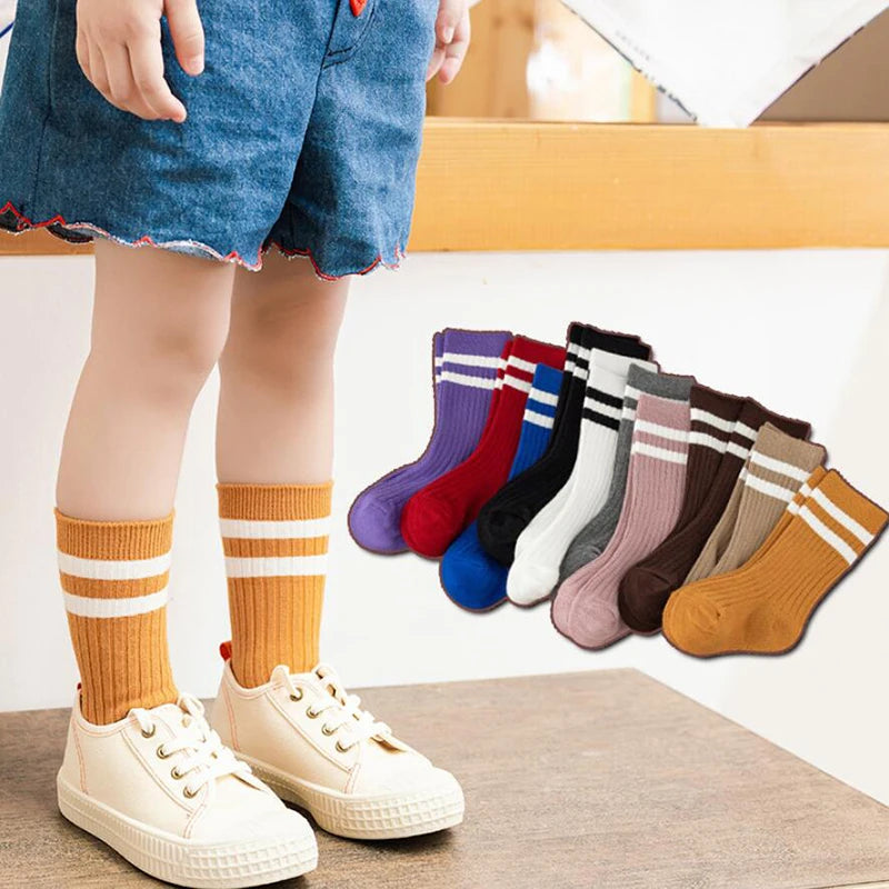 1-10Years Kids Boys Cotton Sock Sports Toddlers Girls Ankle Socks Baby Soft Stripped Children Socks School Clothes