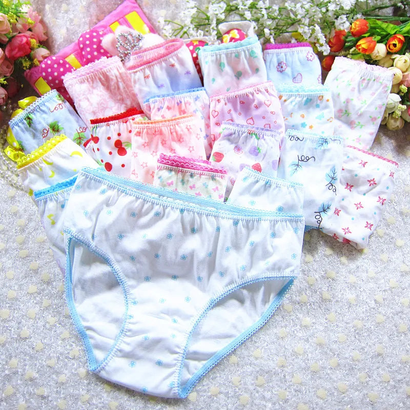 Character mix Infantil Girls Panties 12pc/bag Baby 100%Cotton Children Underwear Kids Girl Briefs 0-12year pants students