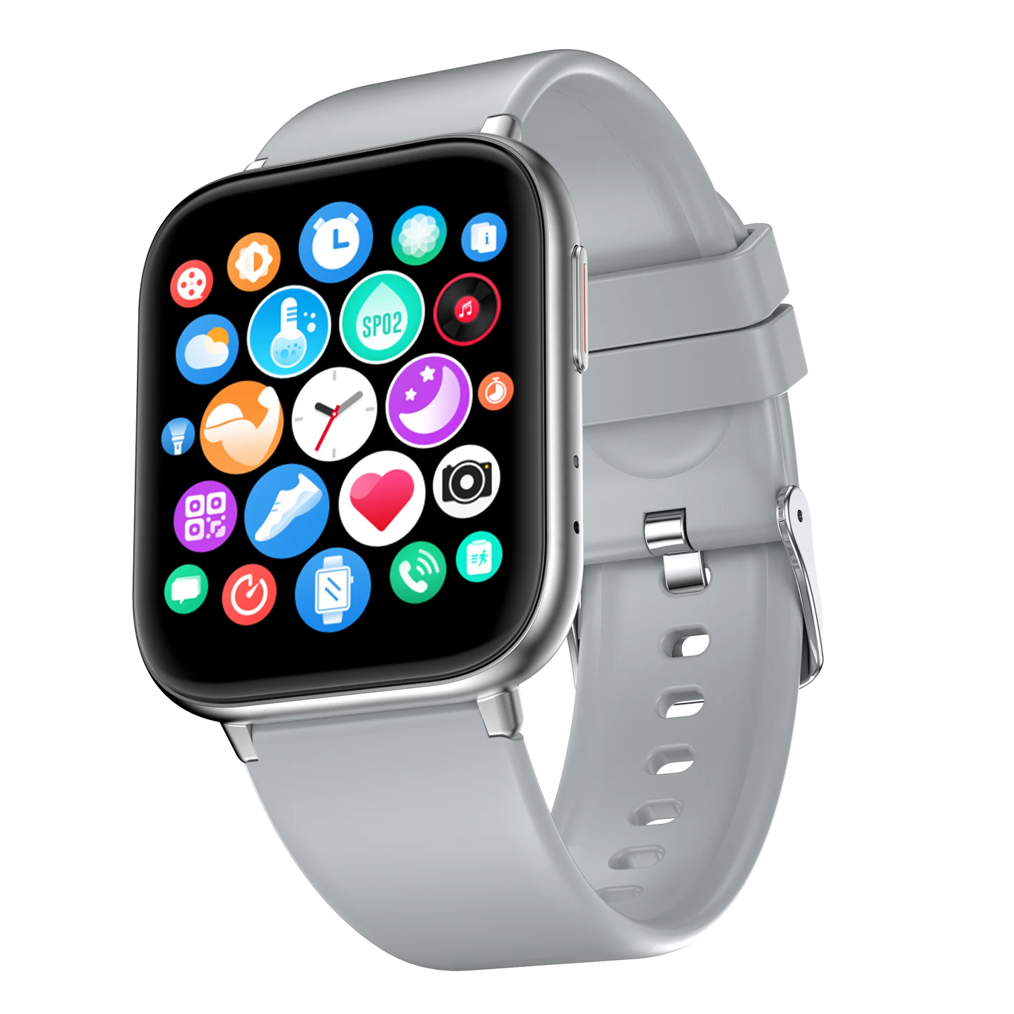Smart Watch With 1.72 HD Display SpO2 Level Measurement, 7 Days Battery Life 123 Sports Modes, Built-in Game