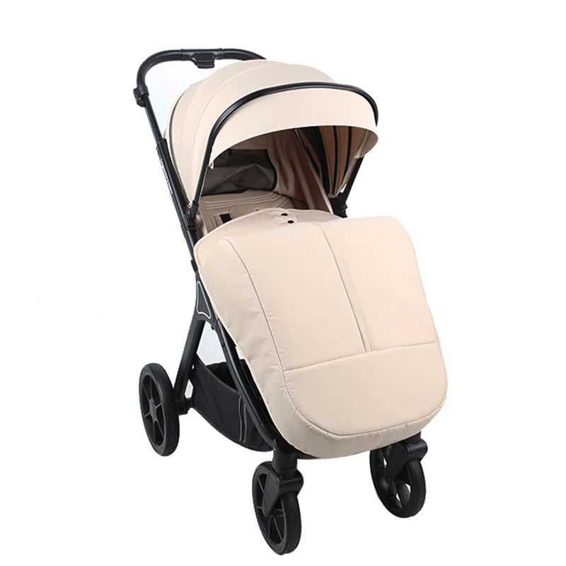 3-in-1 Foldable Travel Baby Push Stroller for 3 Years+ Kids By with One-Foot Brake & Five-Point Seat Belt