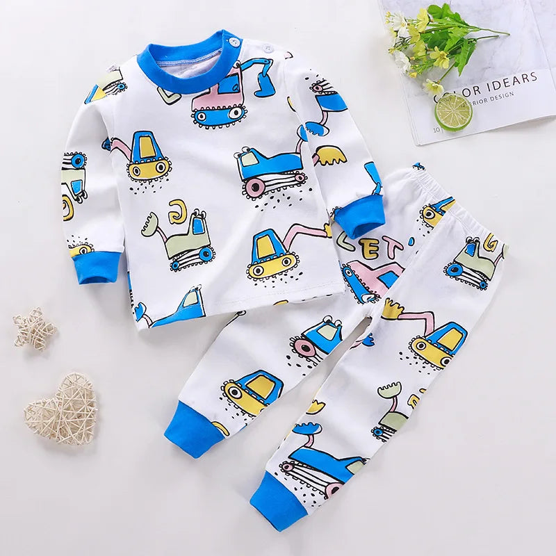 Chinese Baby Girl Clothes Autumn Set Long Sleeve Clothing Pink Cloudy Tshirts + Pants 2piece Set Toddler Infant Girl Outfits