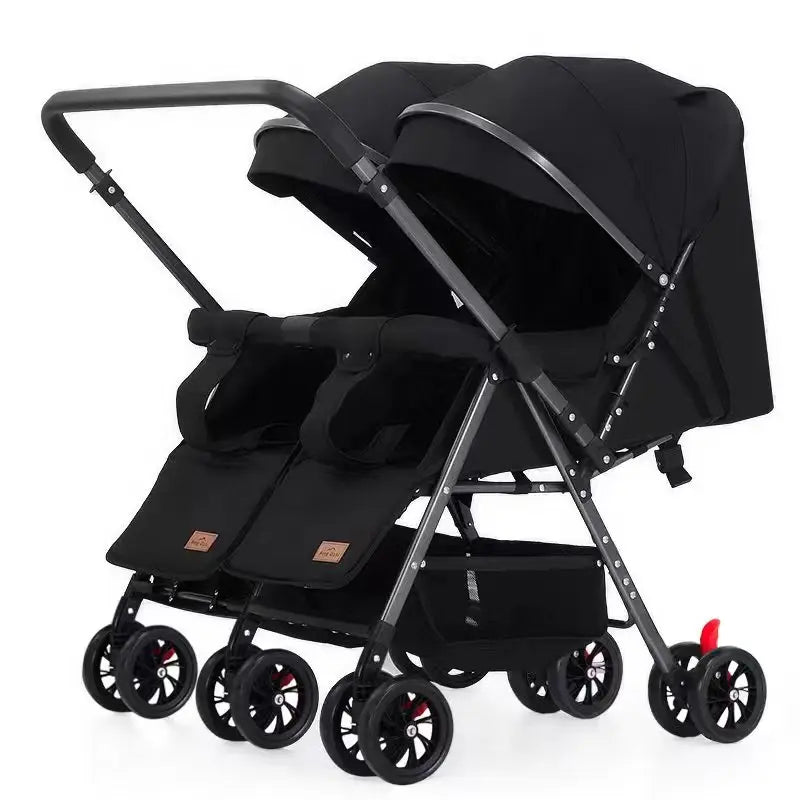 Hot Sale Twin Be-Directional Foldable Prams and Double Stroller Baby 2 Kids