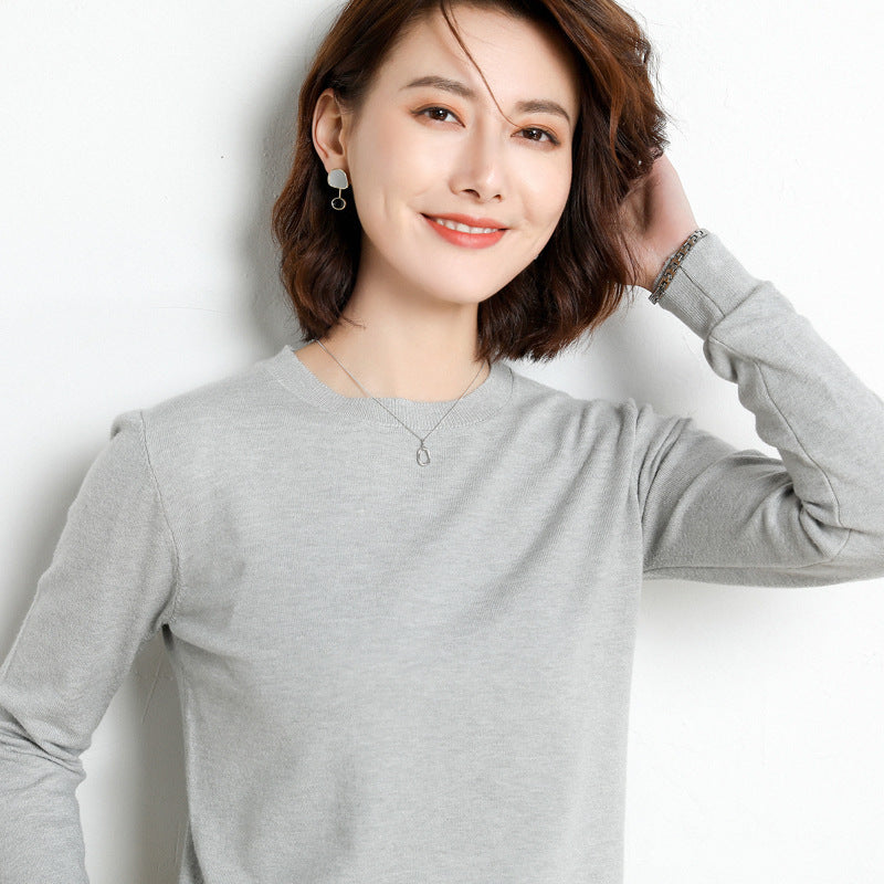 Women Sweater O-neck Autumn Winter Basic Pullover Warm Casual Pulls Jumpers Korean Fashion Spring Knitwear Bottoming Shirt 2025