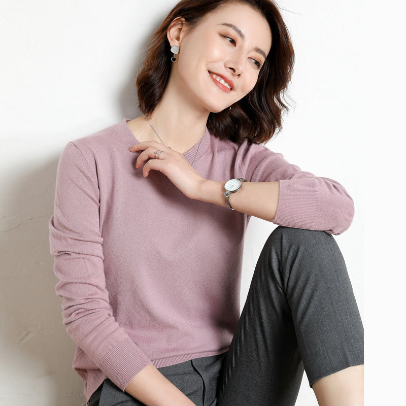 Women Sweater O-neck Autumn Winter Basic Pullover Warm Casual Pulls Jumpers Korean Fashion Spring Knitwear Bottoming Shirt 2025