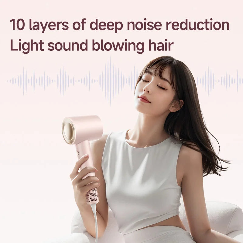 Electric Hair Dryer Machine for Salons for Hotels Outdoor Use Plastic Bldc Blower With Concentrator Nozzle Hot Heat Settings