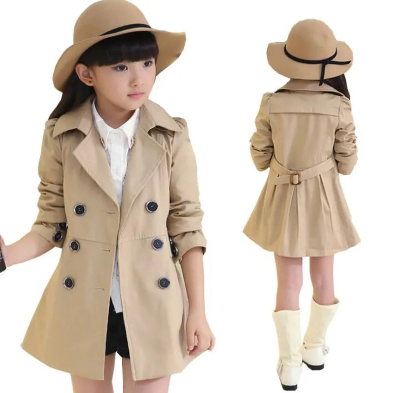 New Spring Autumn Jacket For Girls Coat Teenage Children Outerwear Girls Clothes Windbreaker 4 6 8 10 12 14 Year