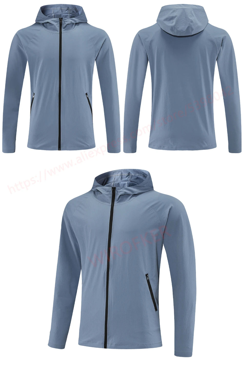 Men Jackets Sport Casual Zipper Hoody 2021 New Running Outdoor Jogger Coats Pockets Solid Color Gym Sweatshirts Training Hoodies