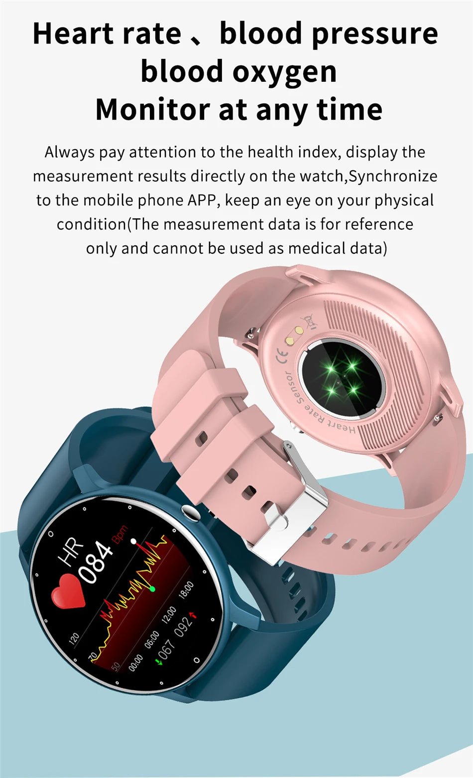 Men Smart Watch Full Touch Screen Digital Fitness Tracker IP68 Waterproof Sports Smartwatch for Women Phones 2023