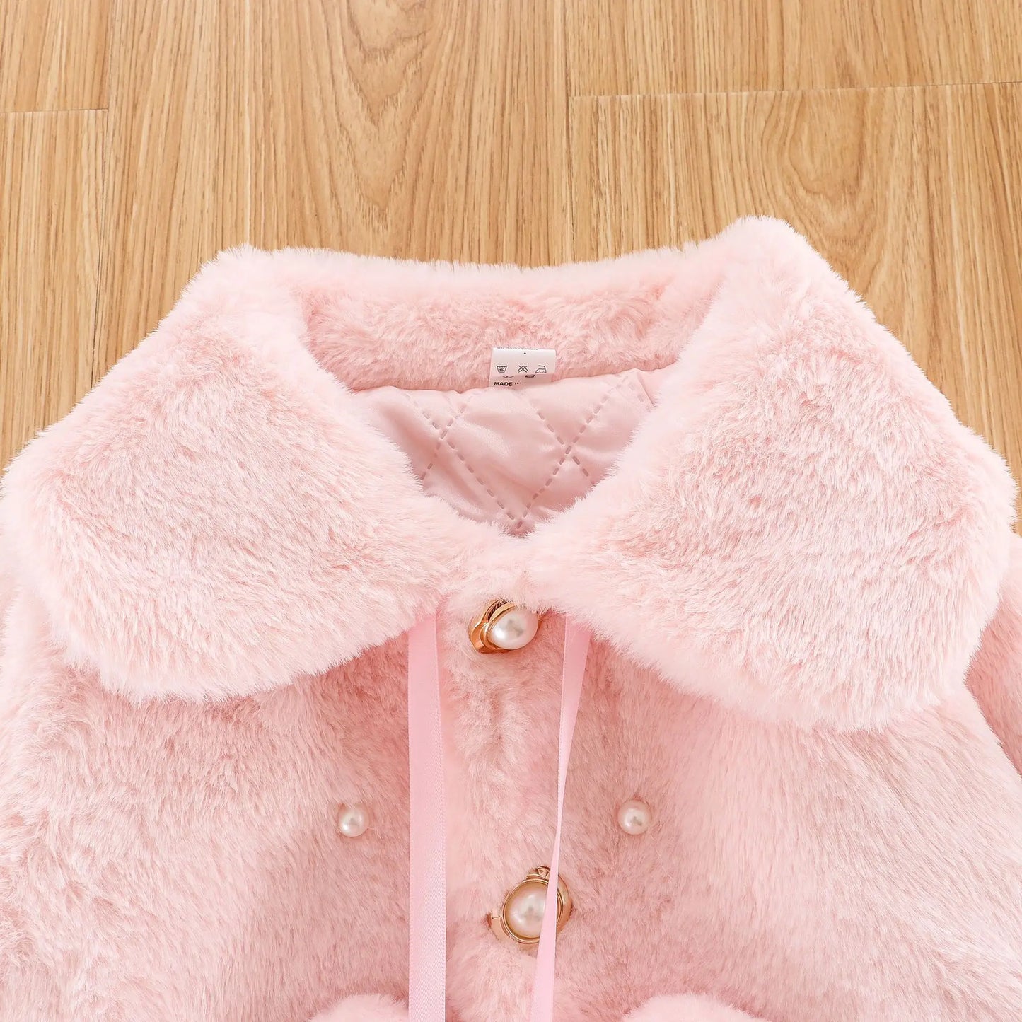 2021 Autumn Baby Princess Fleece Fur Cloak Jacket For Baby Clothes Newborn Baby Girls Jacket Infant Winter Warm Outerwear Coat