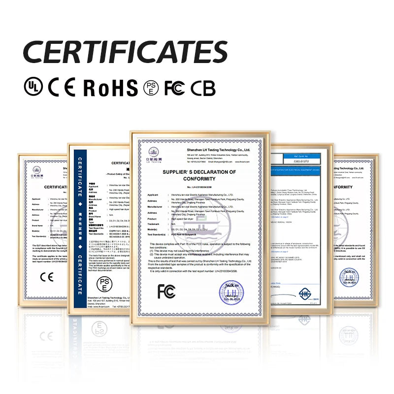 Professional Salon Stand Hair Dryer With Ionic Technology Speed Efficiency for Hotels Outdoor Garages Hot Heat Settings Nozzles