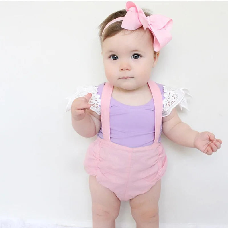 Baby Girl Lace Tee Sleeveless Tshirts Newborn Tank Tops Cotton Children T-Shirt Clothes Toddler Kids T Shirt