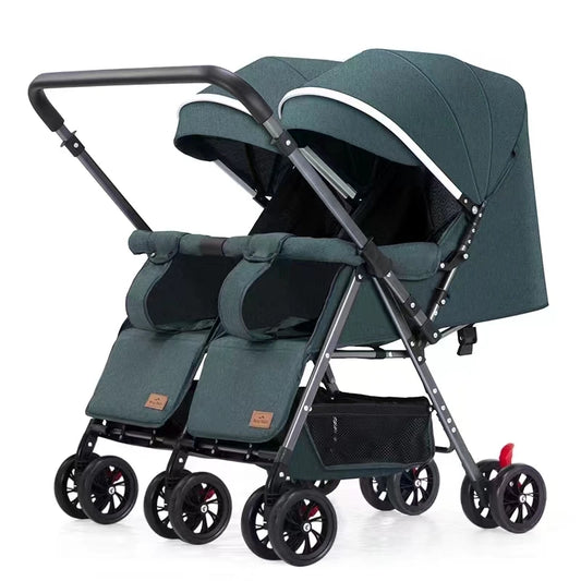 Hot Sale Twin Be-Directional Foldable Prams and Double Stroller Baby 2 Kids