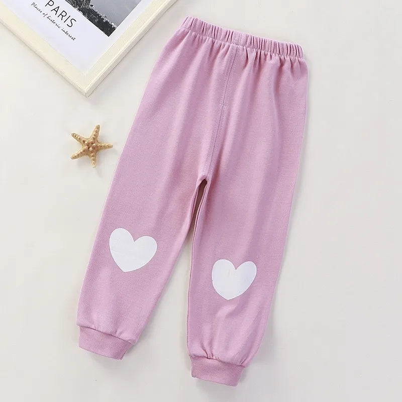 Nuevos pantalones de algodón para niños, pantalones casuales para niños, pantalones largos para niñas pequeñas, pantalones deportivos para otoño y primavera, ropa para bebés