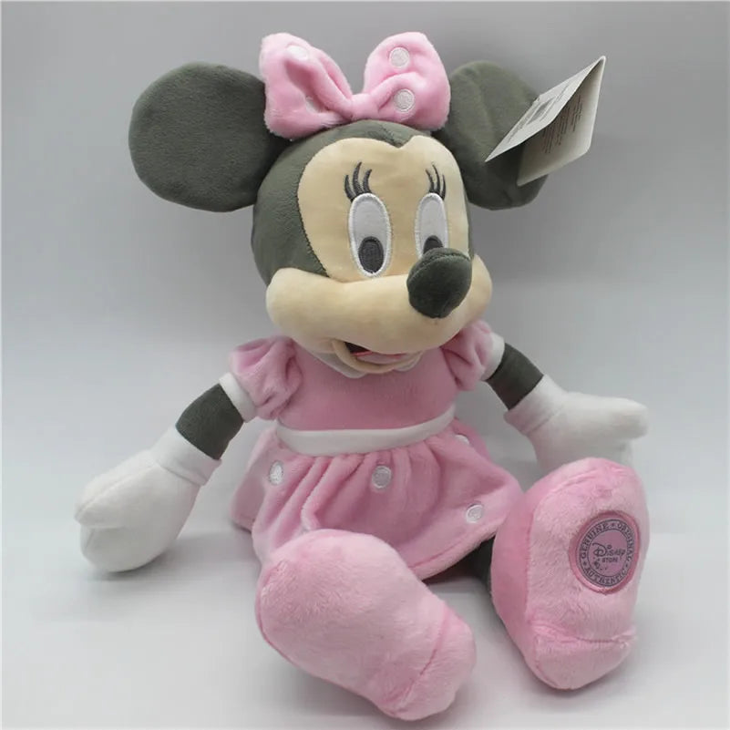 35cm Disney Retro Mickey Mouse And Minnie Mouse Plush Toys Stuffed Soft Doll For Children Birthday Gift