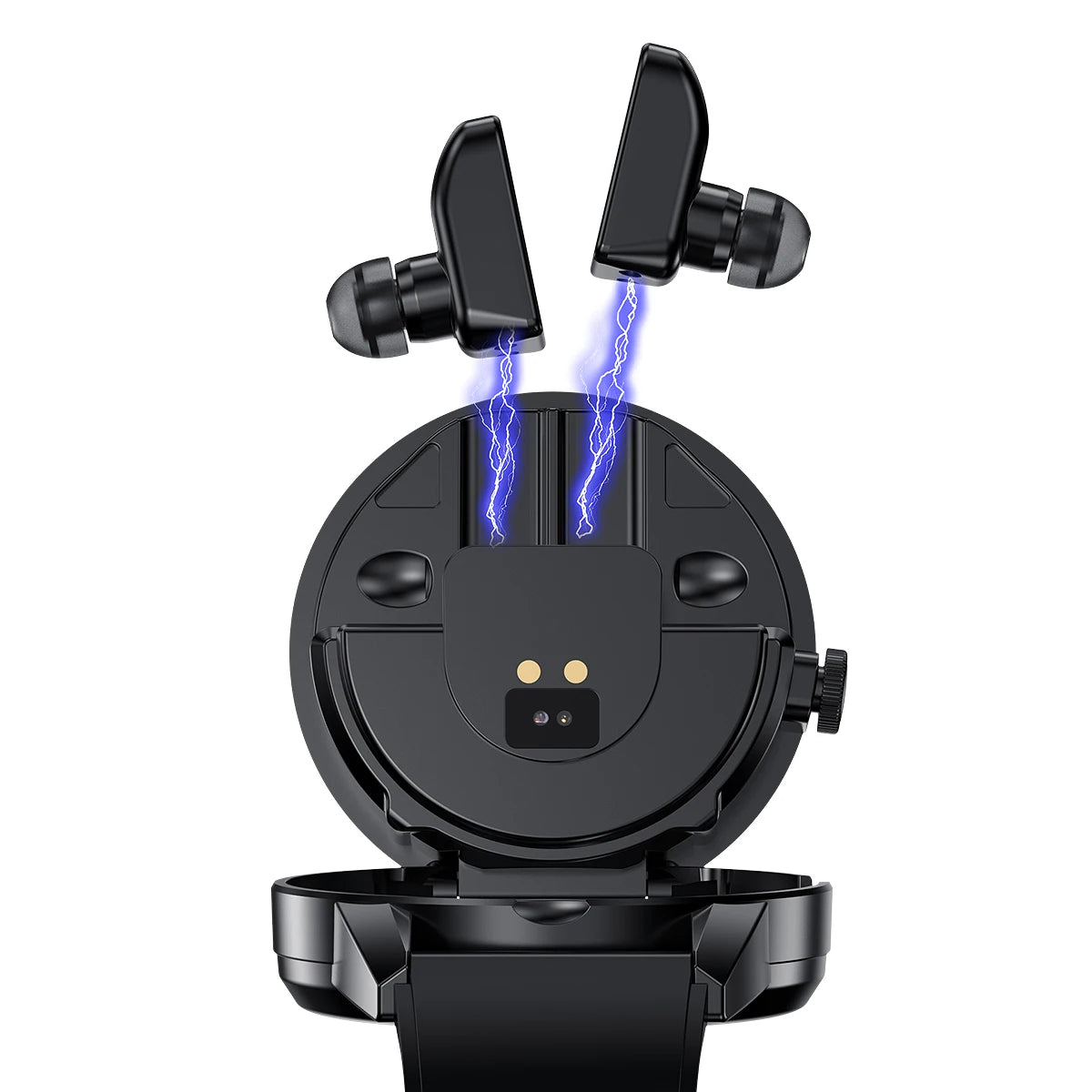 2024 New 2 in 1 Wireless Smart Watch With Earbuds Rotatable Headset Call Message Reminder Multi Sport TWS Smartwatch