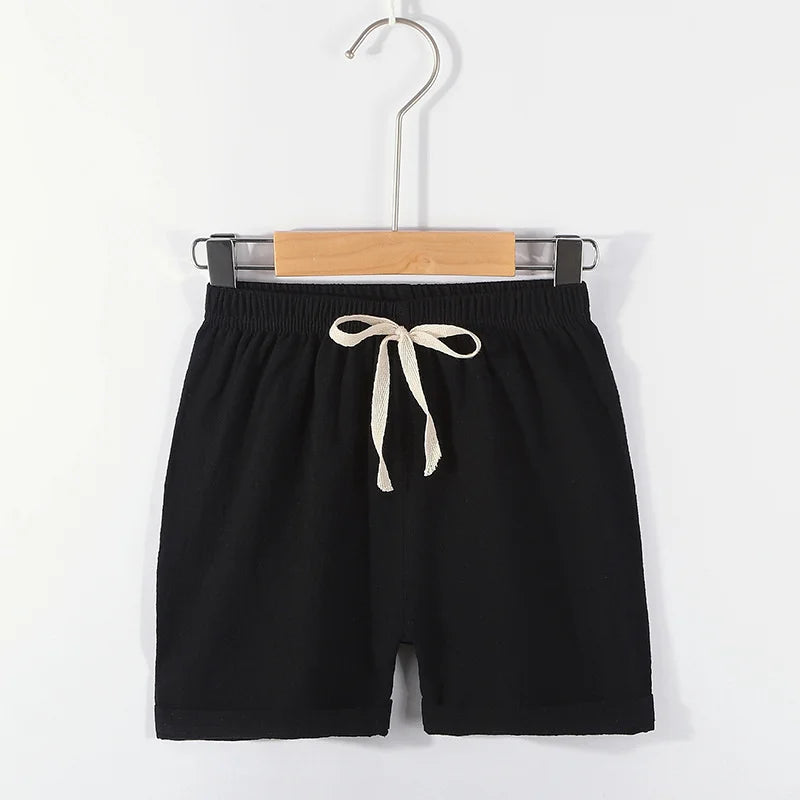 Pantalones para niños pequeños, pantalones cortos de playa de movimiento informal de algodón para niños de verano, pantalones cortos de moda de marca para niños, ropa para bebés