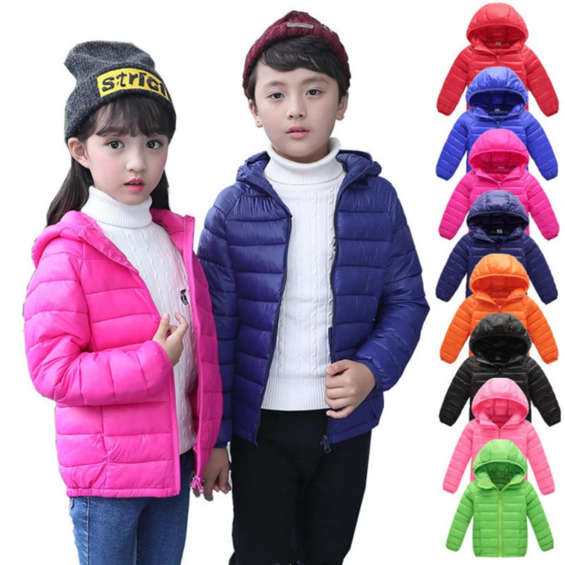 Chaquetas de plumón para niños de 2 a 12 años, ropa para niñas, abrigos cálidos para niños pequeños, prendas de vestir exteriores para niñas pequeñas